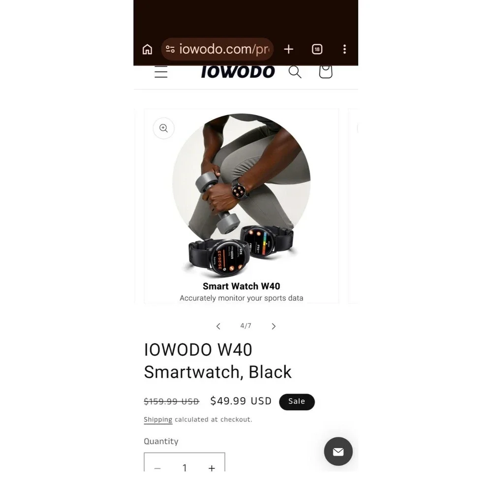Smart Watch W40 By IOWODO